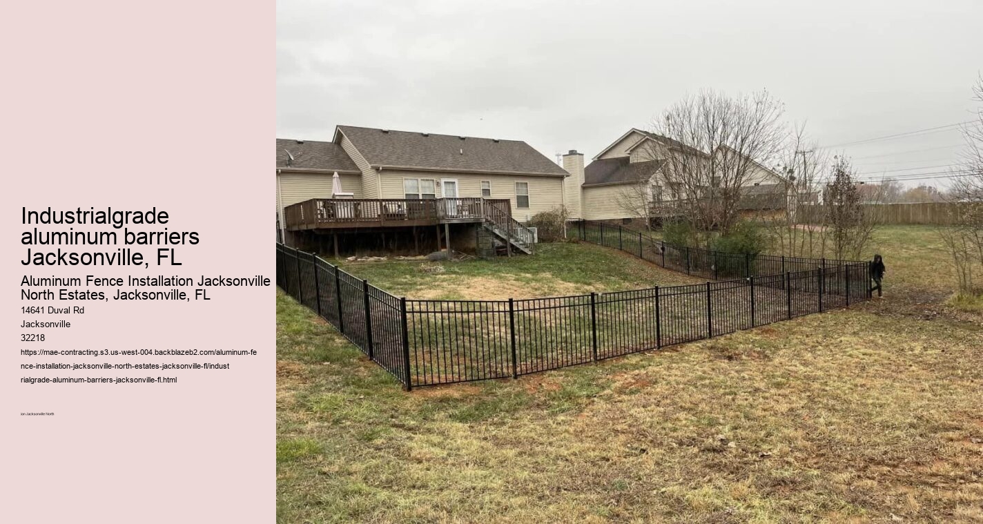 Industrialgrade aluminum barriers Jacksonville, FL