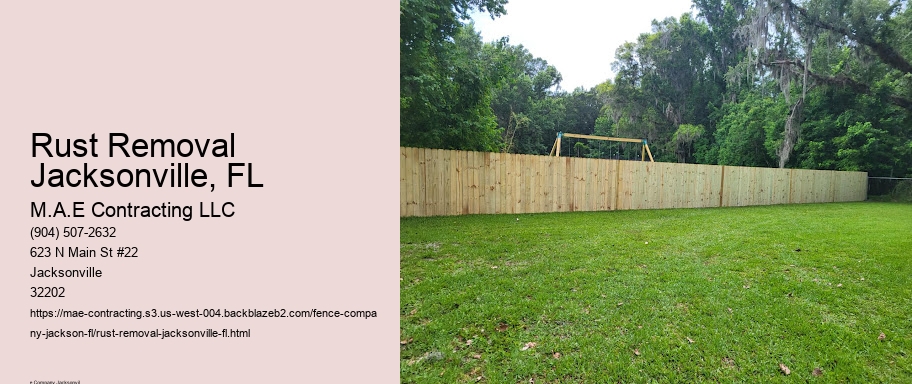 Rust Removal Jacksonville, FL