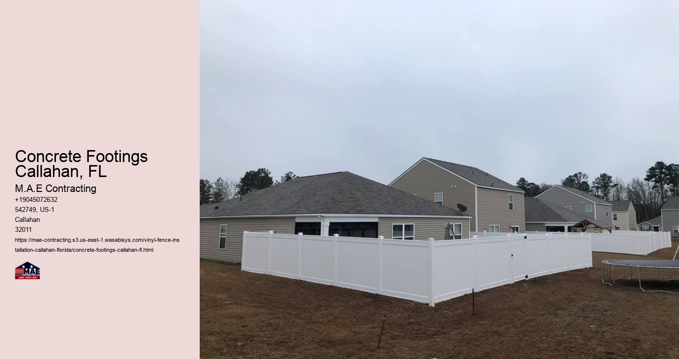 Concrete Footings Callahan, FL